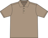High Performance Polyester Polo Black Circle Logo