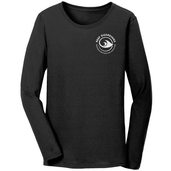 Reef Guardians Bella Ladies Long-Sleeve T-Shirt Malama I Ke KAi on back